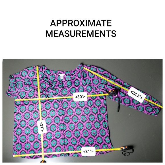 SILHOUETTES OVERSIZED BLOUSE SIZE 3X - Picture 13 of 16